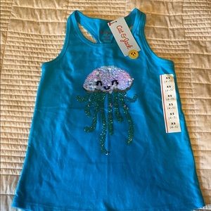 Jellyfish summer blue tank size 4/5